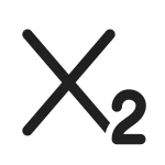 Text Subscript SVG Icon